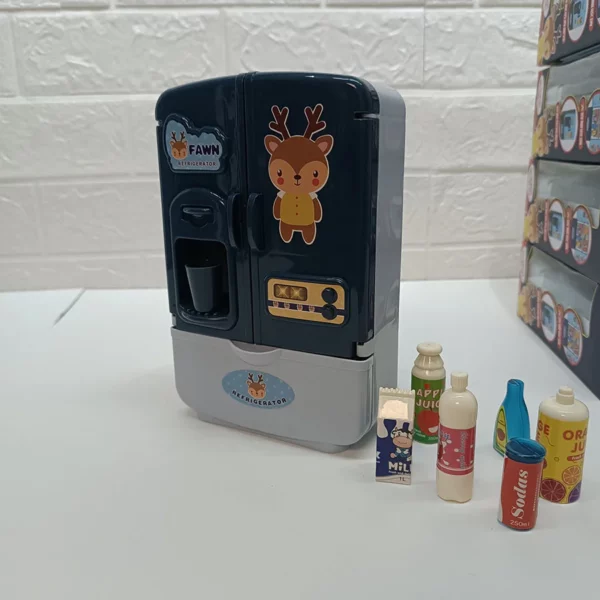 Réfrigérateur Jouet pour Enfants Design Mignon avec Faon
