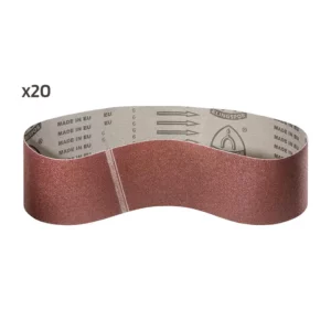 20 bandes abrasives 75 x 762 mm Grain 120
