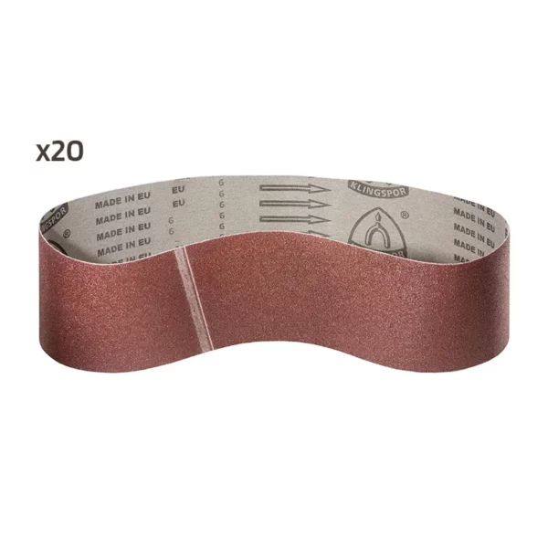 20 bandes abrasives 75 x 762 mm Grain 120