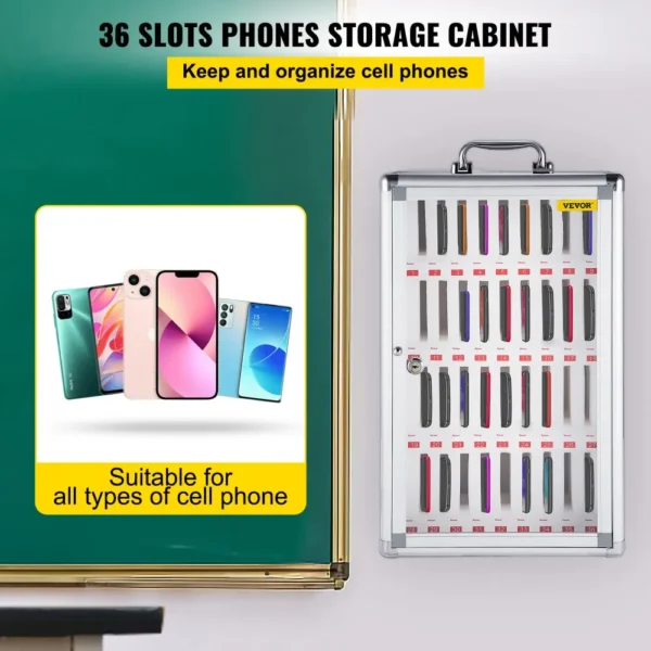 Casier de Rangement pour Téléphone Portable 36 Emplacements