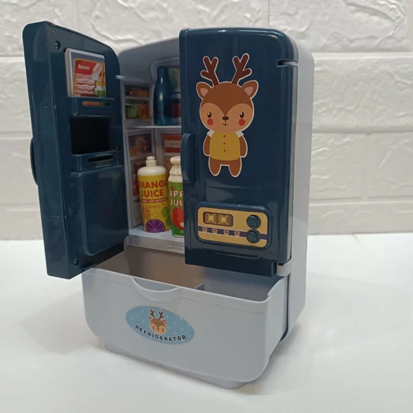Réfrigérateur Jouet pour Enfants Design Mignon avec Faon