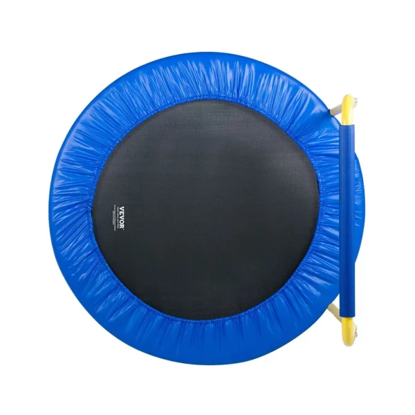 Trampoline pour Enfants 92 cm Mini Trampoline Extérieur Intérieur Pliable pour Tout-petits avec Poignée Mousse Trampoline Récréatif Exercices Cadeau d’Anniversaire pour Enfants de 3 ans et Plus