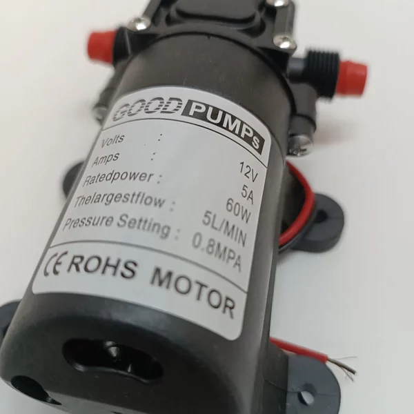 Pompe à eau électrique 12V – 6L/min – 0.8MPa – Diaphragme