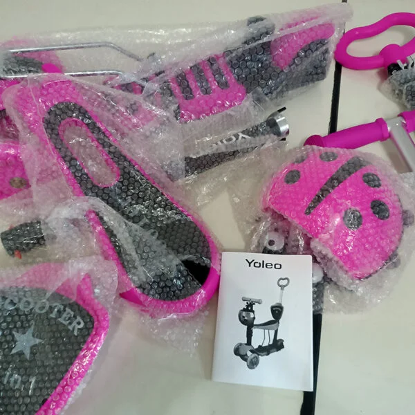 Trottinette 3 Roues avec Siège 5 en 1 Plateau Antidérapant LED, Patinette réglable en Hauteur, Classiques, Idéal Cadeau pour Enfants 2 a 6 Ans