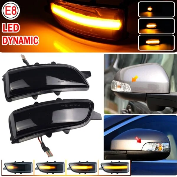 Clignotant Dynamique LED de rétroviseur latéral pour Volvo S80 C30 C70 S40 S60…