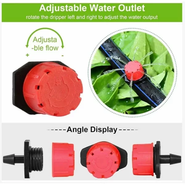 Goutteur Irrigation Réglable 1/4