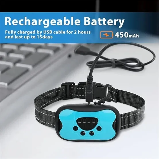 Collier Anti-Aboiement Chien Rechargeable